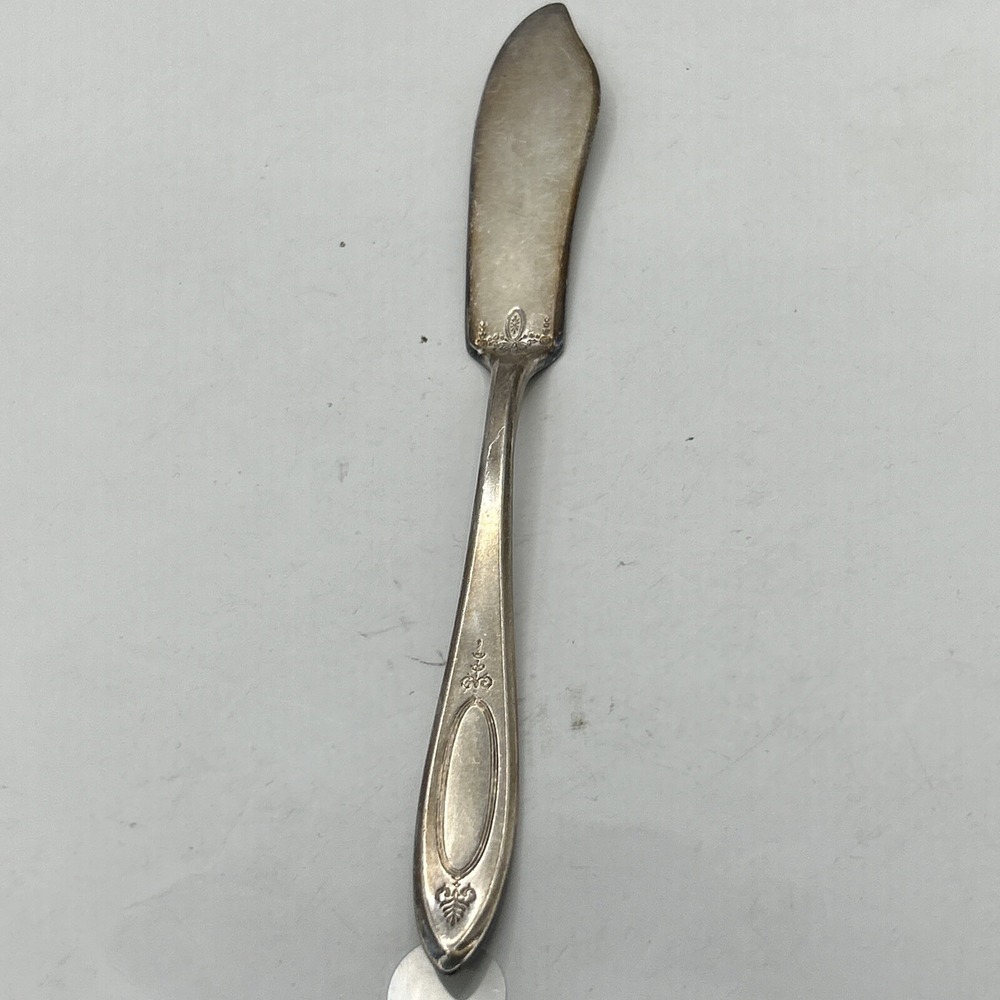 Antique 1917 Community Plate "Adam" Silverware Butter Spreader/ Knife